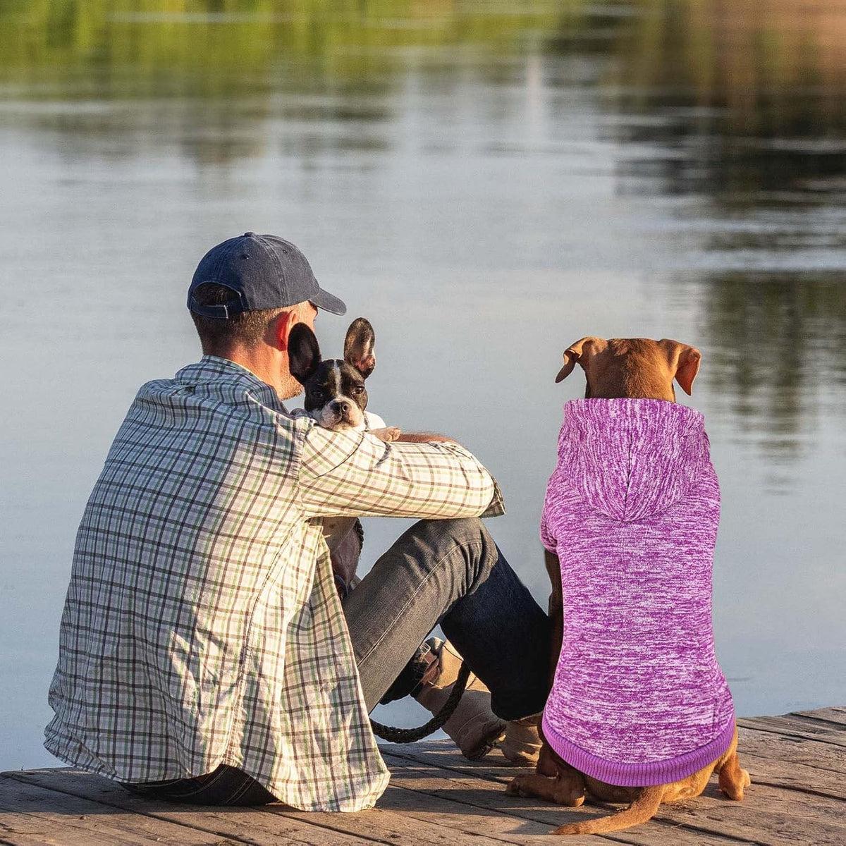 Dog Sweaters for Large Dogs Hoodie Fleece Dog Sweater Soft Clothes Sweatshirt with Pocket Hoodie