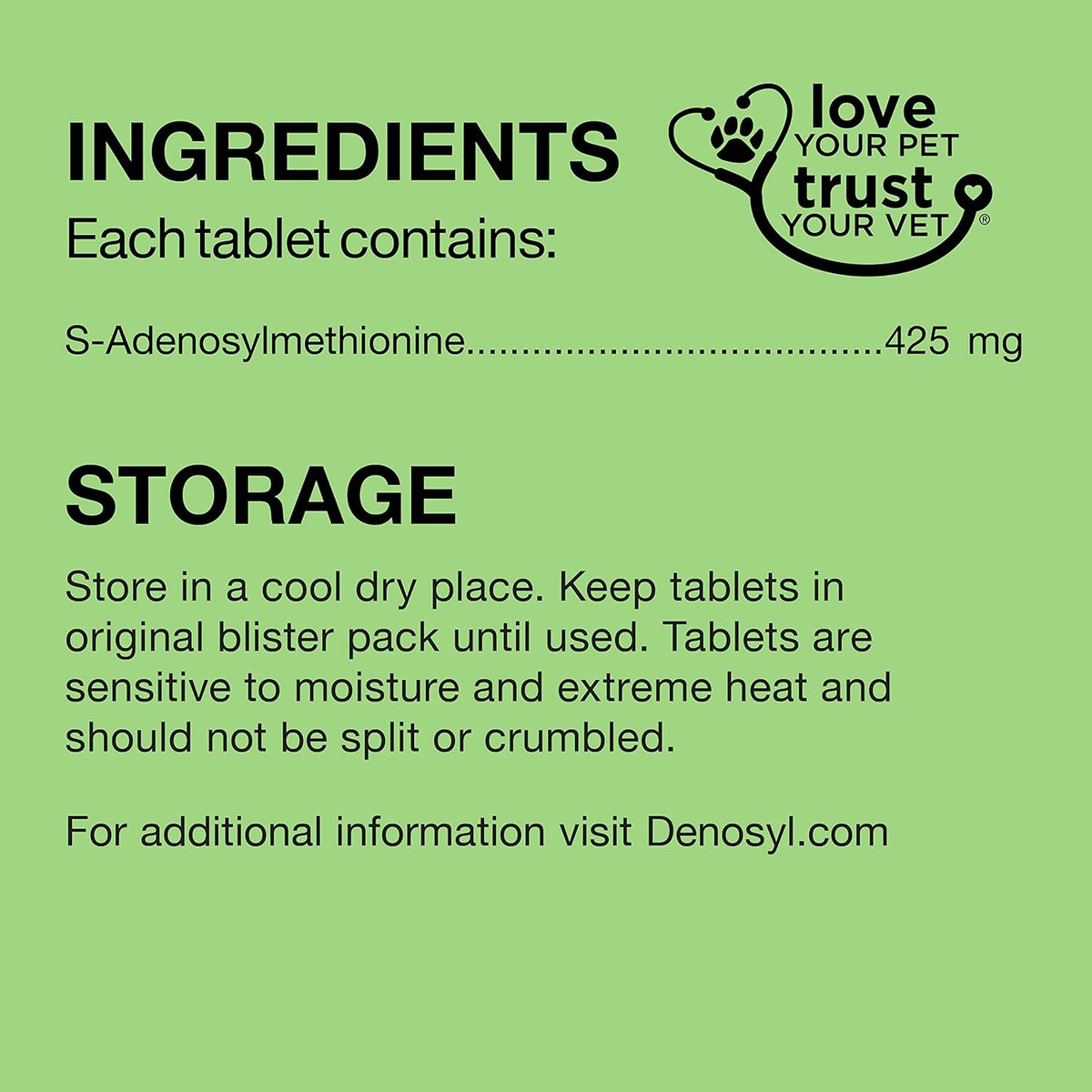 Nutramax Laboratories Denosyl Liver and Brain Health Supplement for Large Dogs, With