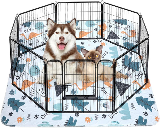 Washable Pee Pads for Dogs, Extra Large 72"x72" Super Absorbent Reusable Training Dog Pads, 100%
