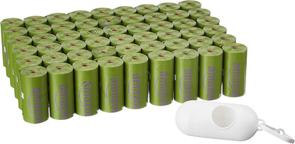 Amazon Basics Dog Poop Bags with Dispenser, 810 Count, Enhanced for Guaranteed Leakproof, Lavender