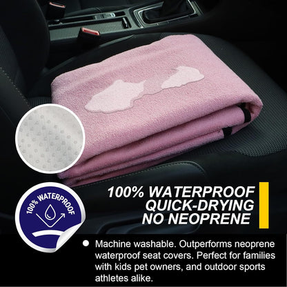 Back Seat Cover for Car Trucks Van SUV,Waterproof Rear Bench Towel Seat Covers for Dogs and