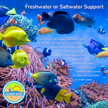 CLASSIC SAND & PLAY Natural Aquarium Sand for Freshwater and Saltwater Tanks, 20 lb. Bag, Improves
