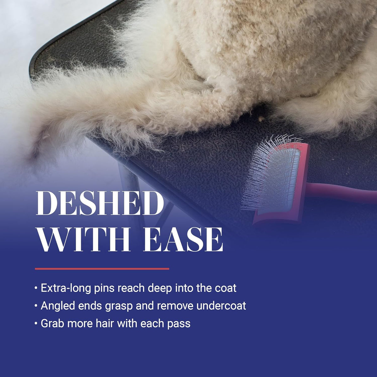 Chris Christensen Big G Dog Slicker Brush for Dogs (Goldendoodles, Labradoodles, Poodles), Groom