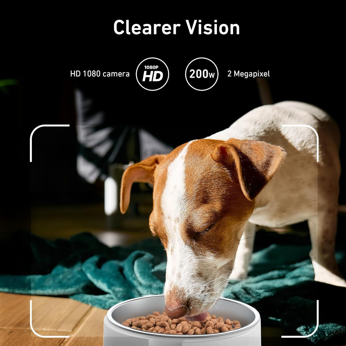 Automatic Dog & Cat Feeder with Camera & WiFi – 8L/34 Cups, 1080P Night Vision, 2.4 & 5G WiFi
