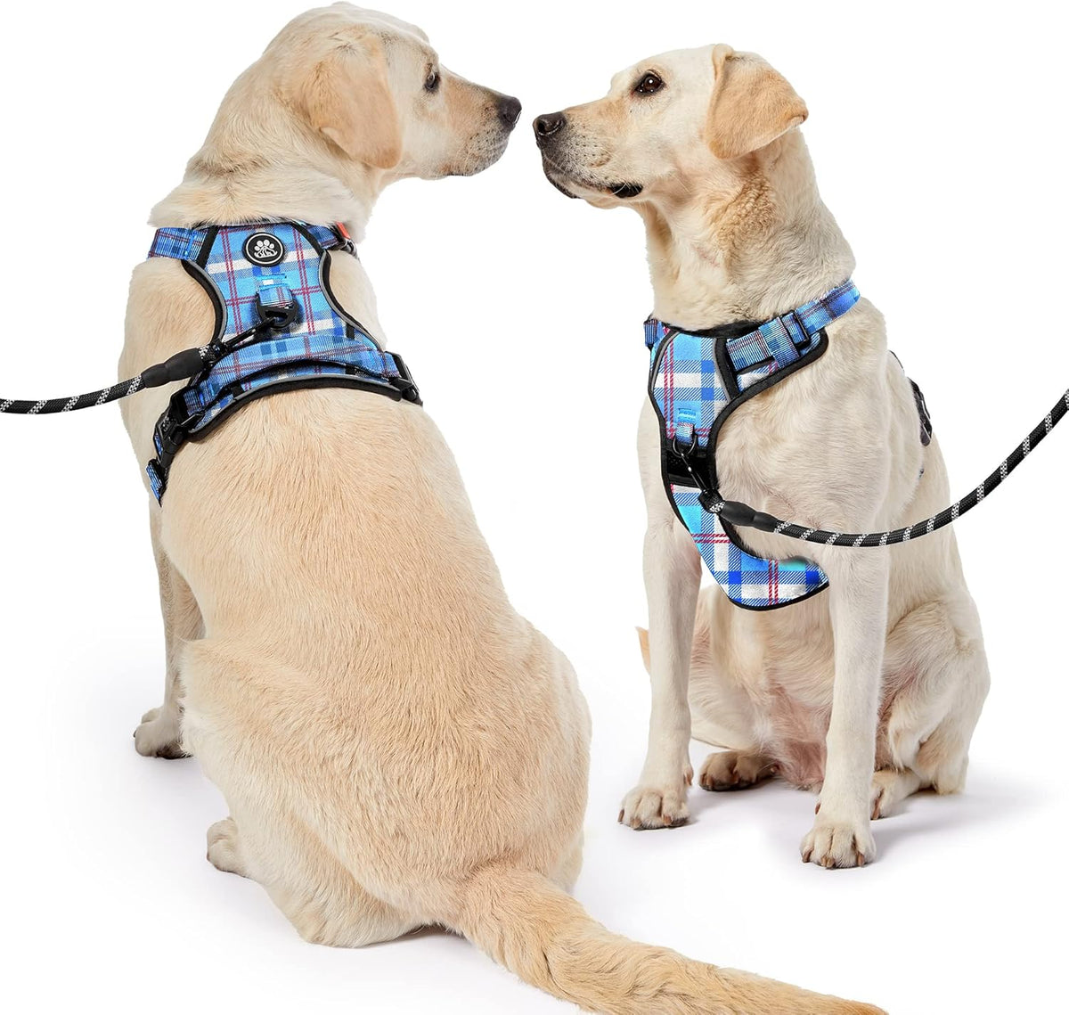 NESTROAD No Pull Dog Harness with Leash, Reflective No Choke Pet Vest Harness,Adjustable Soft