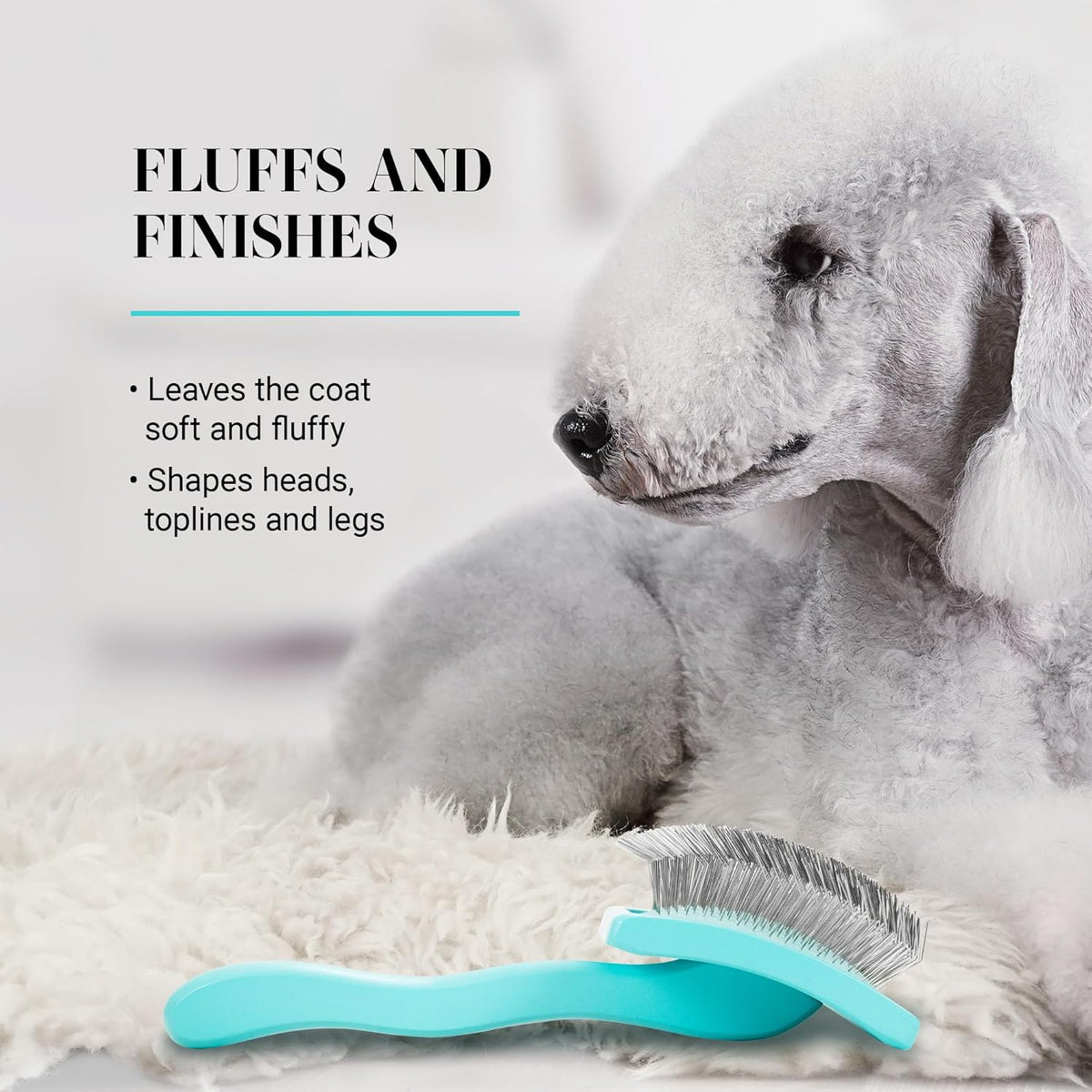 Chris Christensen Big G Dog Slicker Brush for Dogs (Goldendoodles, Labradoodles, Poodles), Groom
