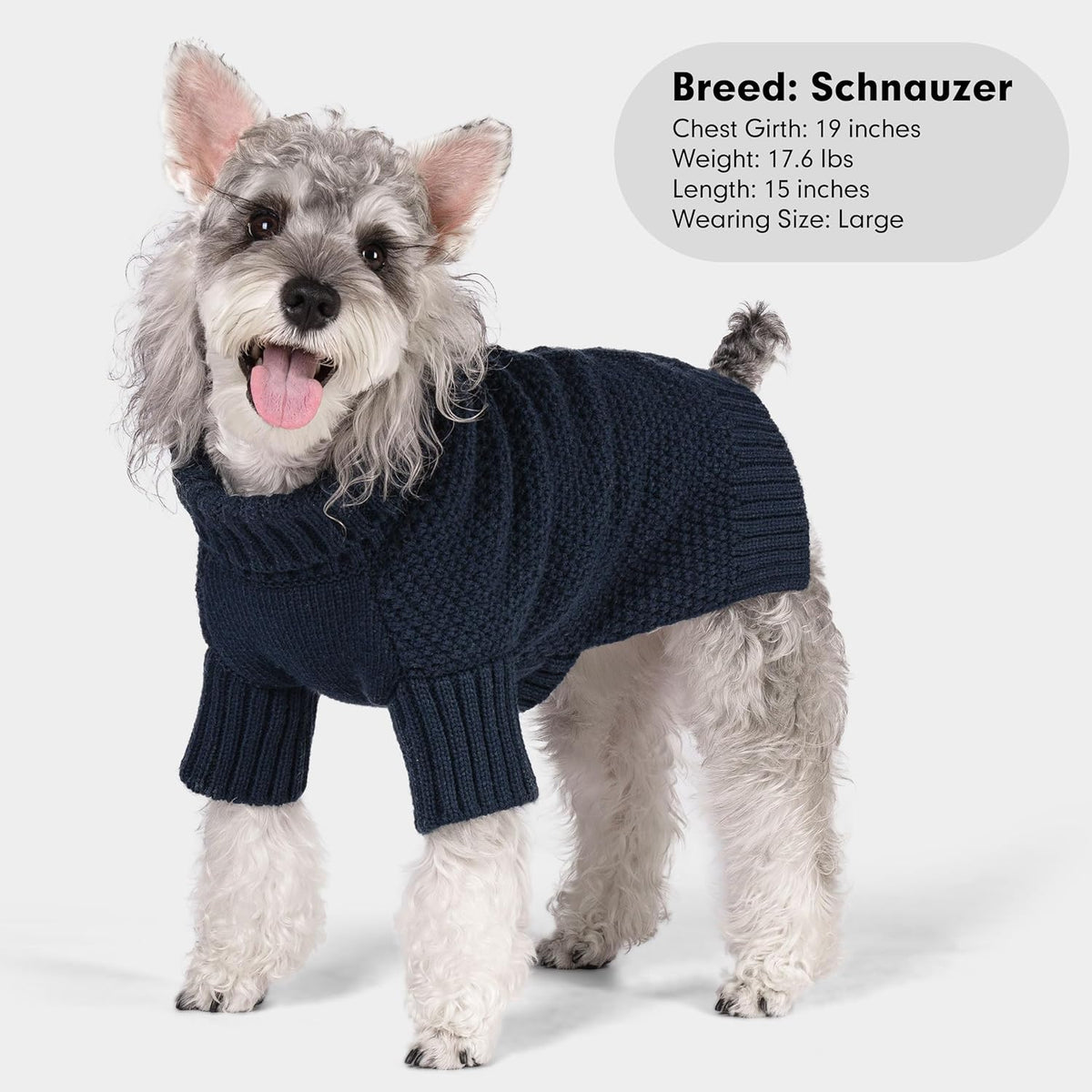 cyeollo Warm Small Dog Sweater, Knit Cold Weather Doggy Sweaters for Small Dogs Boy Pullover Winter