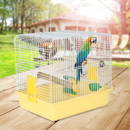 Small Bird Cage, Lightweight for Parakeets, Hanging for Parrot, Travel for Cockatiel, Outdoor