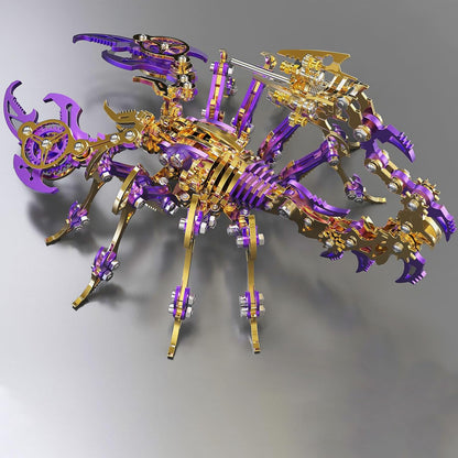 Scorpion 3D Metal Puzzles Kits for Adults Teens – 454 Pcs – Mechanical Assembly Models – 4 Hours to