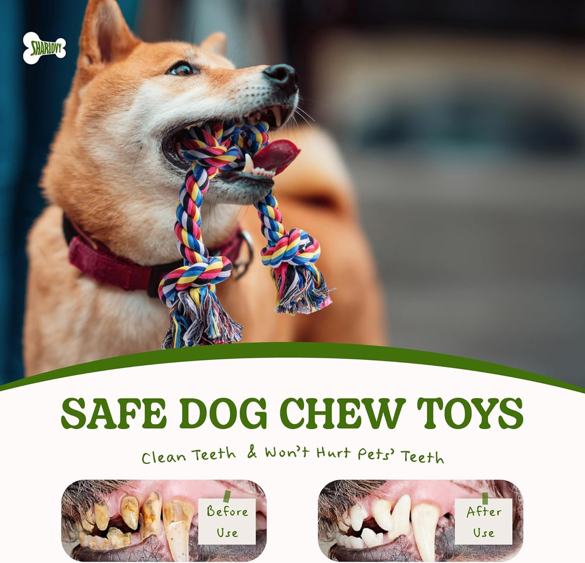 2 Pack Dog Rope Toy for Small Dogs, Puppy Teething Toys, Durable Cotton Puppy Chew Toys for