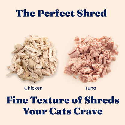 Solid Gold Wet Cat Food Shreds in Gravy - Healthy Canned Cat Food Made w/Real Chicken & Tuna