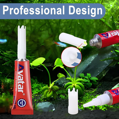 3 PCS Aquarium Glue, Aquarium Aquascape Aquatic Plants Coral Glue, Safety and Quick-Drying, Reef