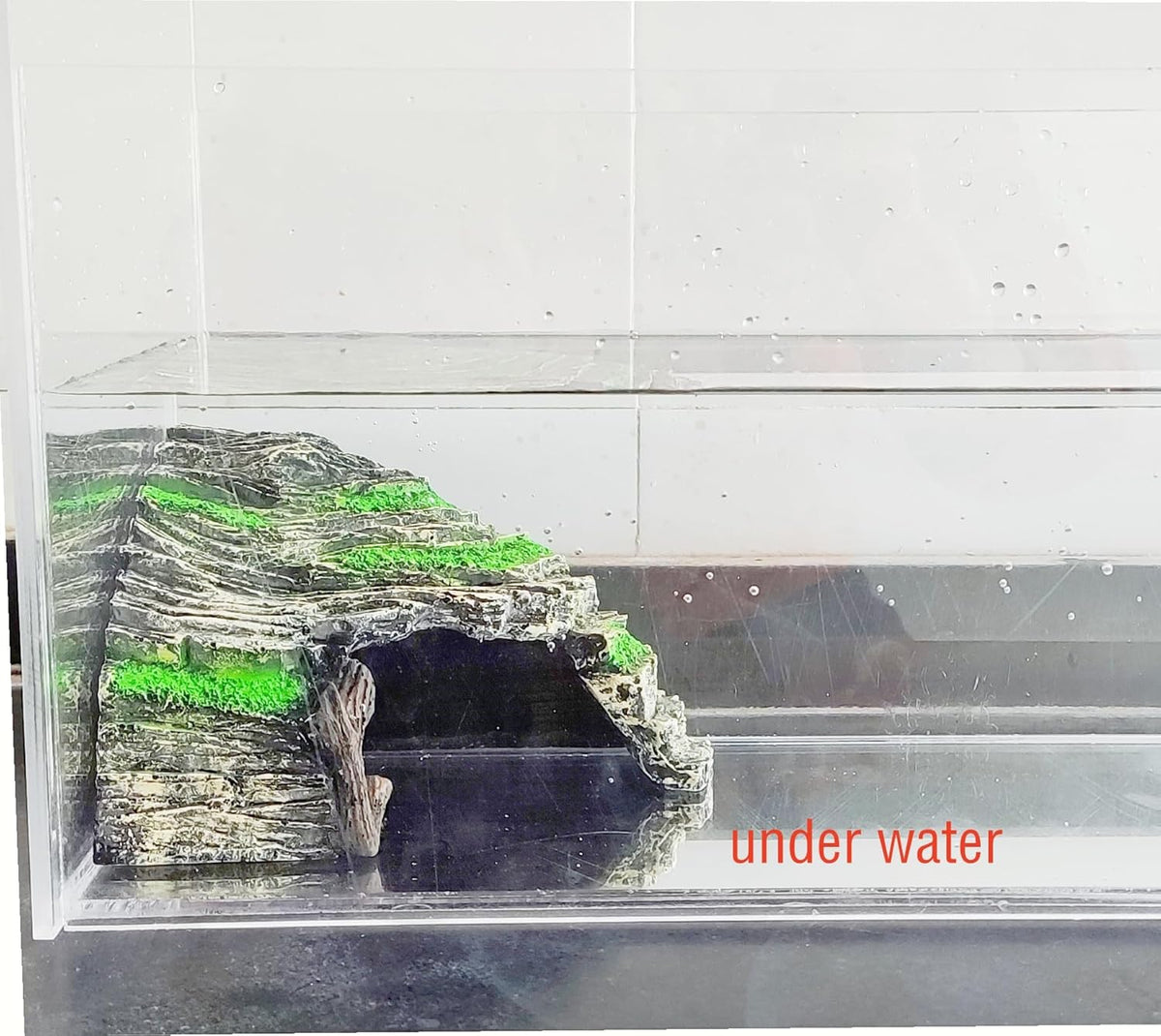 LEOTERRA Reptile Hide, Reptile Basking Platform and Aquarium Cave for Lizards, Geckos