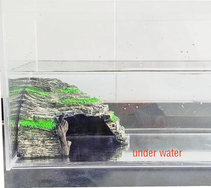 LEOTERRA Reptile Hide, Reptile Basking Platform and Aquarium Cave for Lizards, Geckos