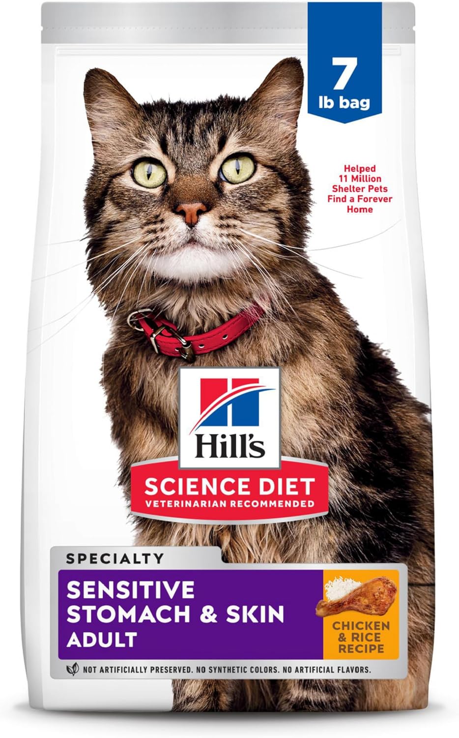Hill's Science Diet Sensitive Stomach & Skin, Adult 1-6, Stomach & Skin Sensitivity Support, Dry