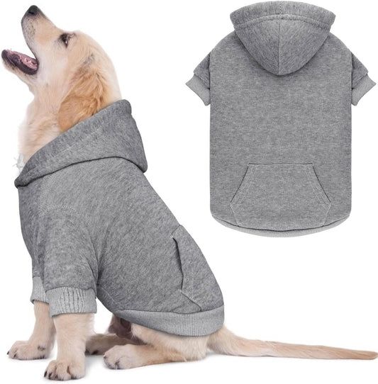 Dog Sweaters for Small Dogs Dog Hoodie Dog Sweater Solid Soft Brushed Fleece Dog Clothes Dog Hoodie