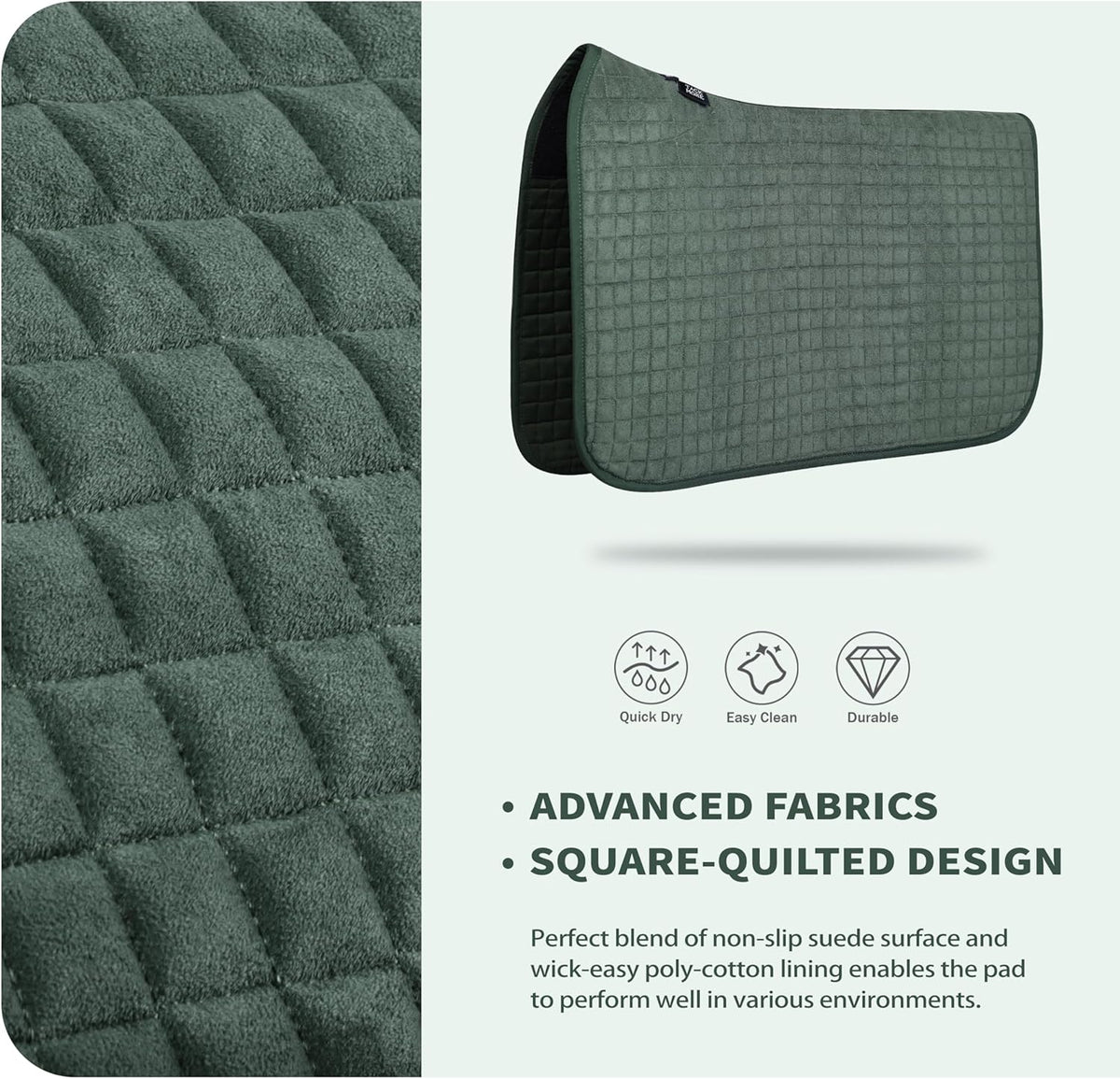 Tackmore Western Saddle Pad Breathable, Shock-Absorbing Saddle Pad