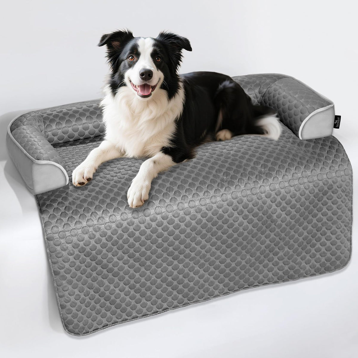 XL Cooling Dog Bed – 45 x 37 inch Waterproof Couch Cover for Dogs Washable, Non-Slip Bottom Self