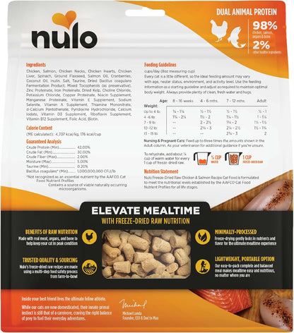 Nulo Freestyle Freeze-Dried Raw, Ultra-Rich Grain-Free Dry Cat Food for All Breeds and Life Stages