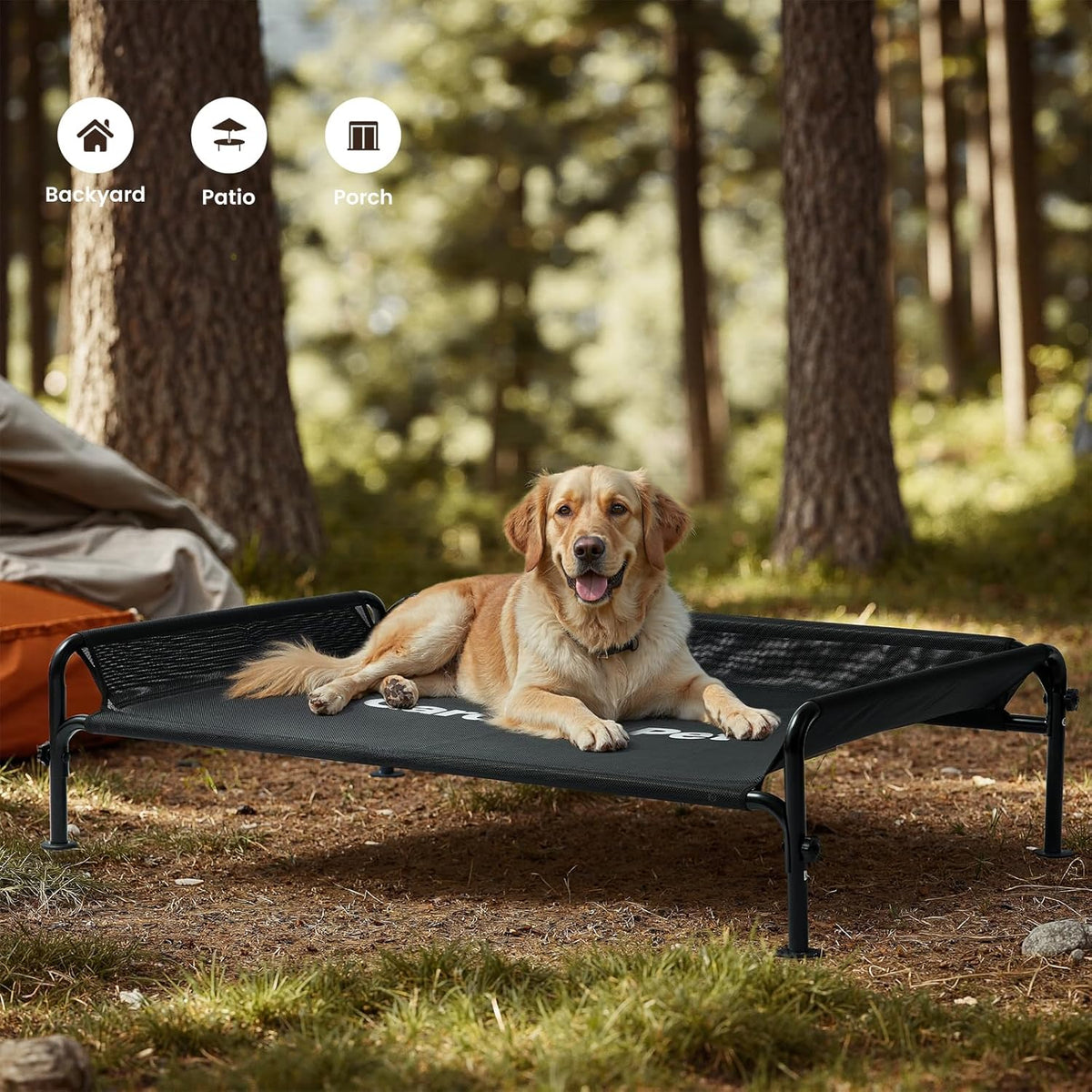 Gardner Pet Elevated Dog Bed for Medium Size Dog, Outdoor Raised Bed Waterproof Portable Cooling