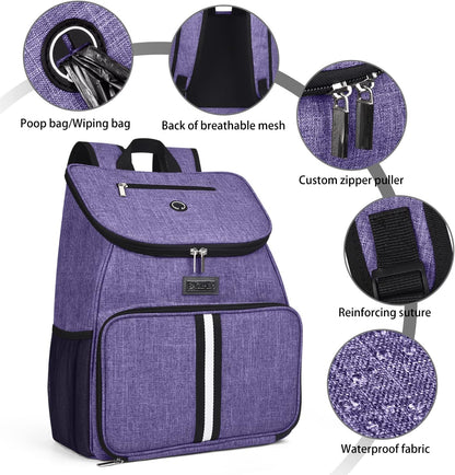 BAGLHER丨Dog Travel Bag, Airline Approved Pet Supplies Backpack, Dog Travel Backpack Accessories Set