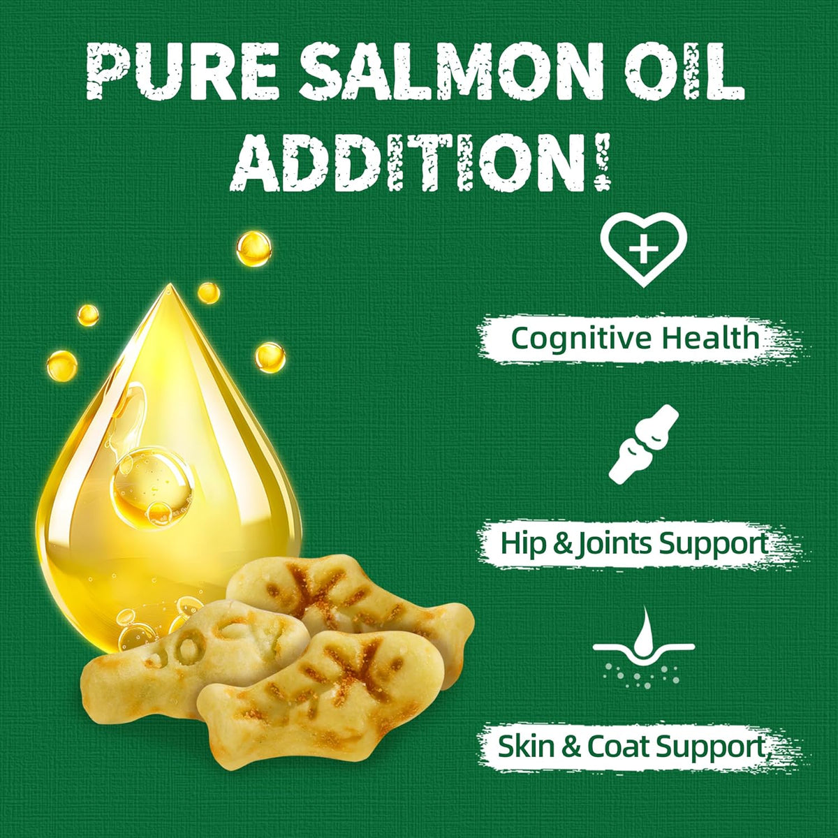 Just Try 13.4 0Z Cat Grass Treats Salmon Oil Natural Salmon Kitten Healthy Cat Treats Training