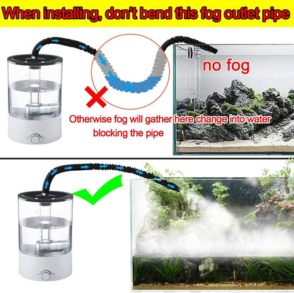 Coospider 4.2L Top Fill Reptile Fogger Mister, Reptile Humidifier for Reptiles Tank, Terrariums