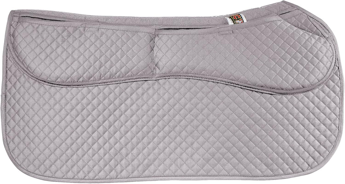 ECP Equine Comfort Products Thermoregulating Western Saddle Pad, Machine Washable Contoured Fit