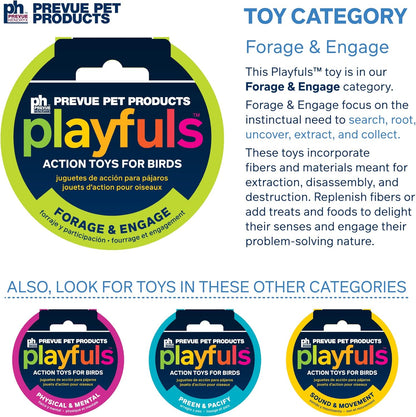 Pervue Pet Products Forage & Engage Thread Catcher Bird Toy 62514
