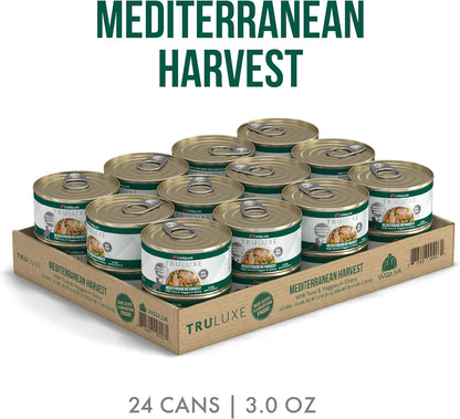 Weruva TruLuxe Cat Food, Mediterranean Harvest with Tuna Whole Meat & Veggies in Gravy, 3oz (Pack
