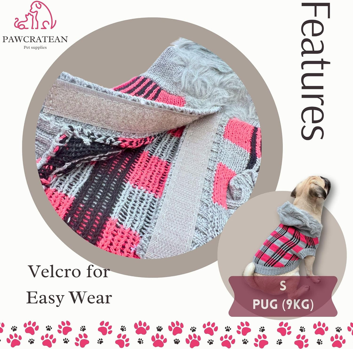 Cute Sweater for Dogs and Cats Soft Flannel Pet Outfit Warm and Cozy Animal Hoodie Small to Large