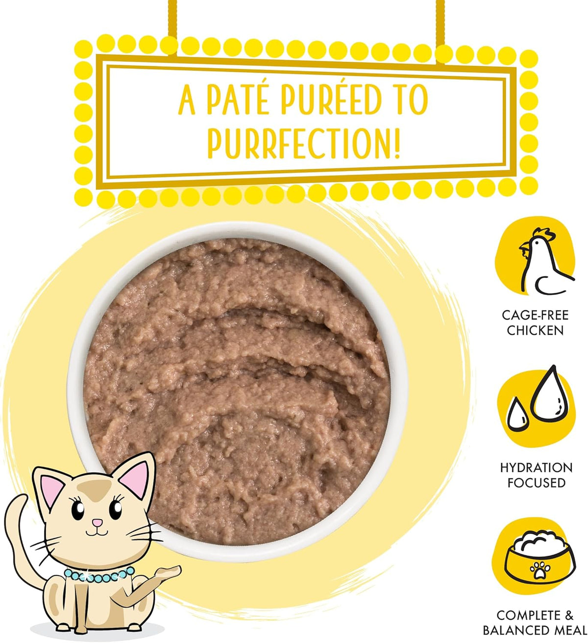 Weruva Classic Cat Paté, Press Your Dinner with Chicken, 3oz Can (Pack of 12)