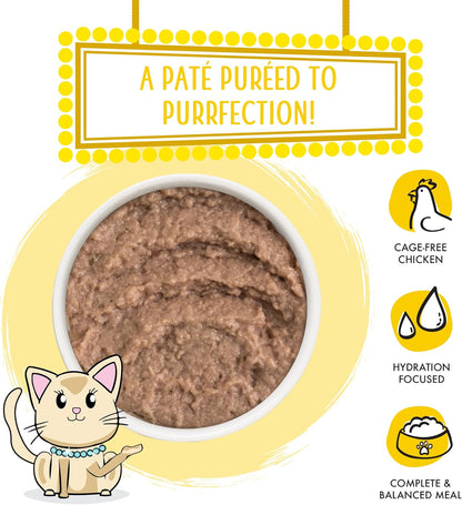Weruva Classic Cat Paté, Press Your Dinner with Chicken, 3oz Can (Pack of 12)