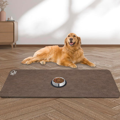 Large Pet Feeding Mat, Absorbent Quick Dry Dog Mat for Food and Water Bowl, Non Skid Cat Bowl Mat
