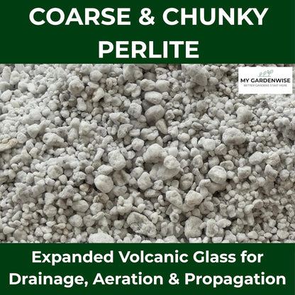 Perlite for Plants, Coarse and Chunky Horticultural Perlite, Organic Perlite for Gardening Indoor &