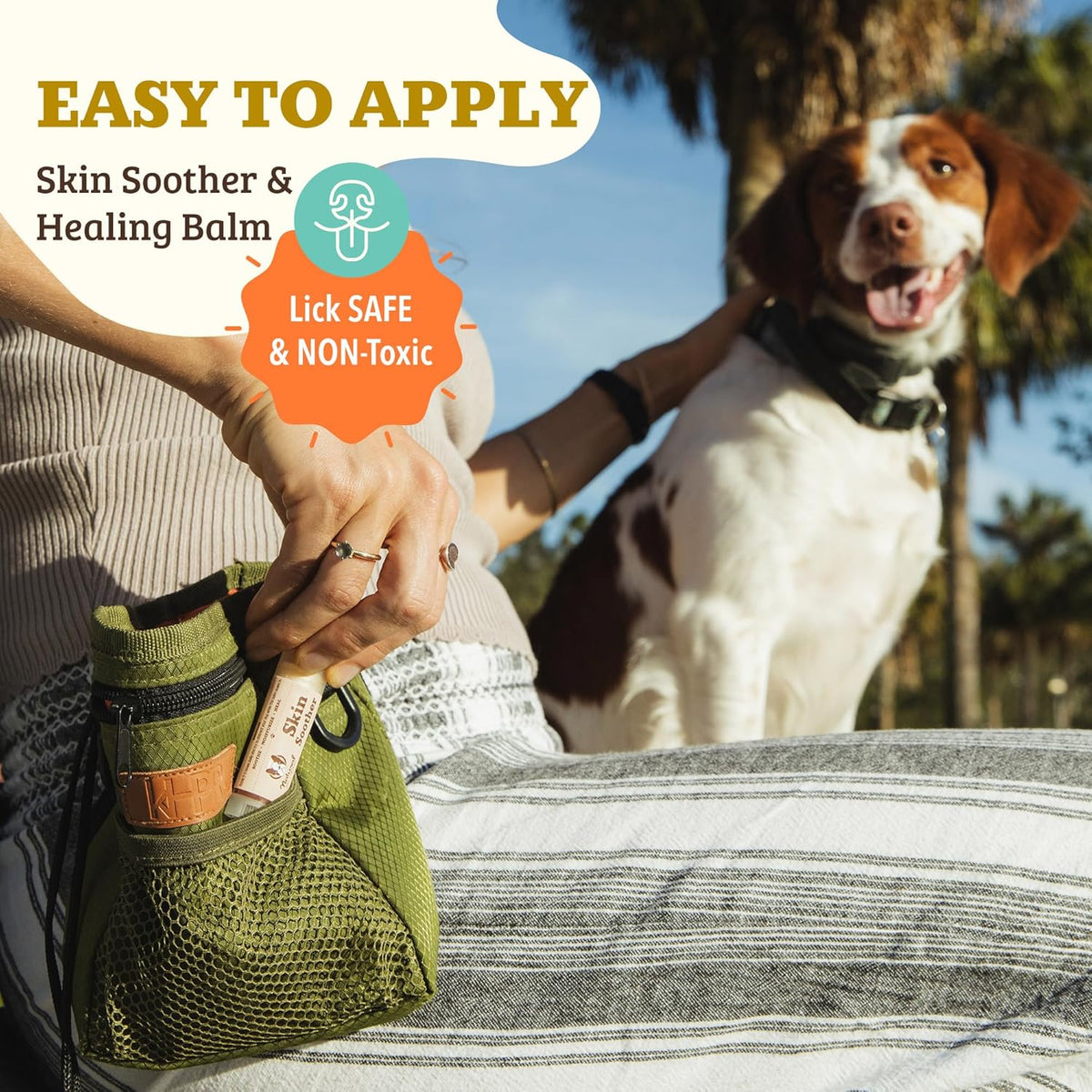 Natural Dog Company Skin Soother Balm for Irritation, Allergy & Itch Relief for Dogs, Hot Spot