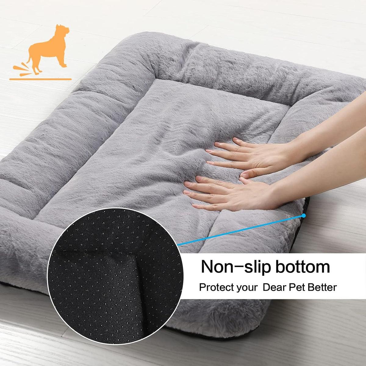 Dog Beds Crate pad for Extral Small Fit Metal, Utral Soft,Washable&Antislip Kennel Pad for Dogs