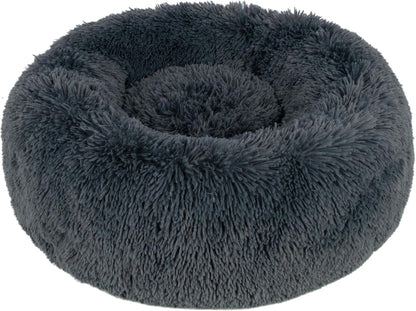 Best Pet Supplies Round Donut Dog Bed with Plush Faux Fur Fabric, Calming, Anti-Anxiety Cushion for