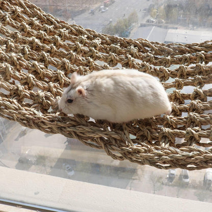 Rat Climbing Toys, 39 x 7 inch Small Animals Seagrass Mat Toy, Cat Climbing Toys, Natural Seagrass