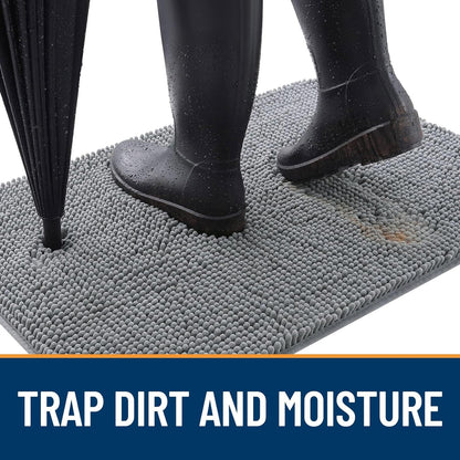 OLANLY Dog Door Mat for Muddy Paws 30x20, Absorbs Moisture and Dirt, Absorbent Non-Slip Washable