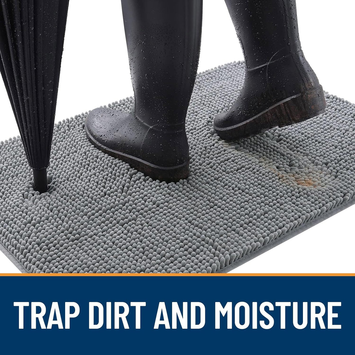 OLANLY Dog Door Mat for Muddy Paws 44x32, Absorbs Moisture and Dirt, Absorbent Non-Slip Washable