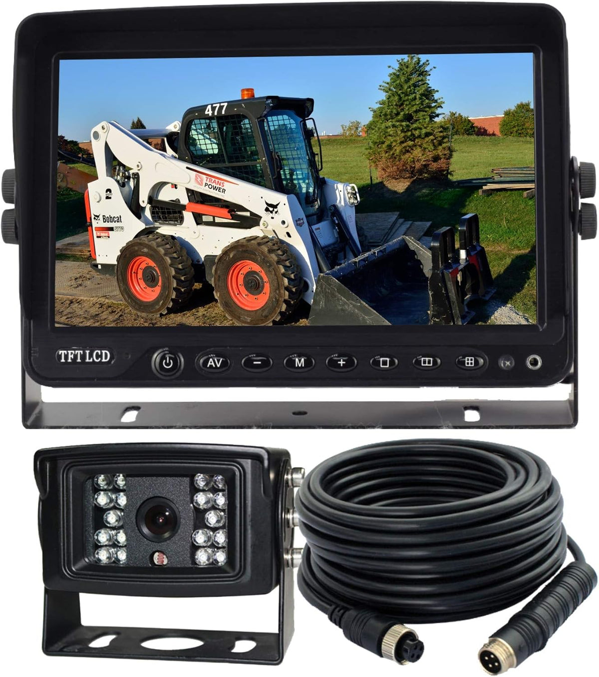 AHD 1080P 7" Reverse Rear View Backup Camera System, Camera with Night Vision Waterproof IP69K