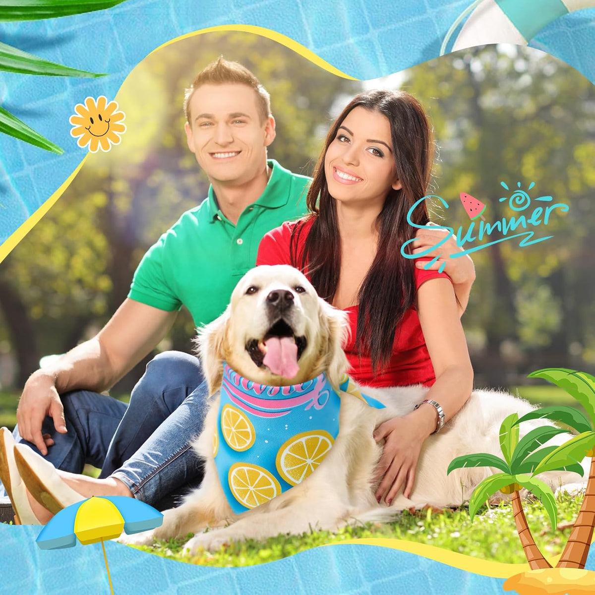 Chunful 100 Pieces Dog Bandanas Bulk Summer Pet Bandanas Pack Triangle Scarf Bib Kerchief Set for