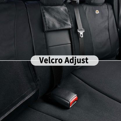 Coverado Rear Car Seat Covers, Waterproof Canvas Seat Protector for Car Seat Cushions for Kids &