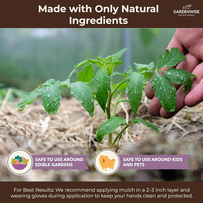 Premium Organic Wood Mulch for Gardens, Landscaping, Potted Plants, and Vegetable Gardens (0.3 CF