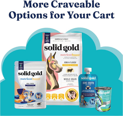 Solid Gold Cat & Dog Multivitamin Powder - Kelp Powder, Omega 3 & Vitamins for Dental, Digestive