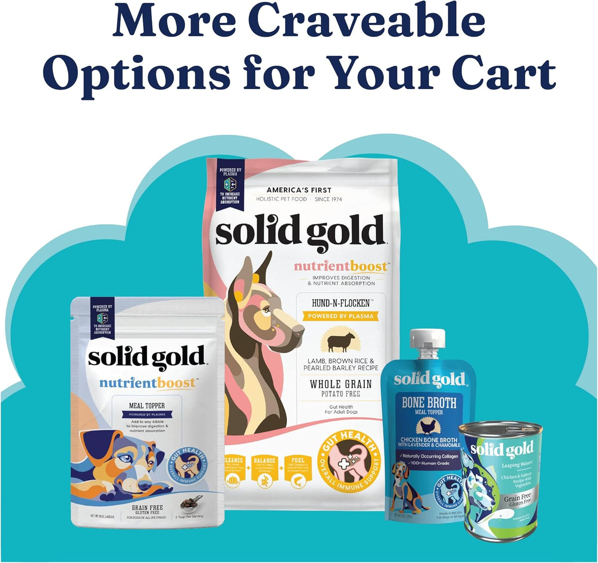 Solid Gold Cat & Dog Multivitamin Chews - Kelp, Omega 3 & Vitamins for Dental, Digestive, Immune