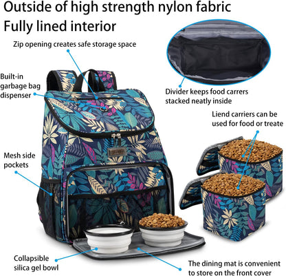 BAGLHER丨Dog Travel Bag, Airline Approved Pet Supplies Backpack, Dog Travel Backpack with 2 Silicone