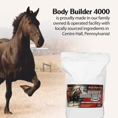 Body Builder 4000, Horse Weight Gain Supplement, High Fat and Energy Horse Weight Builder with Body