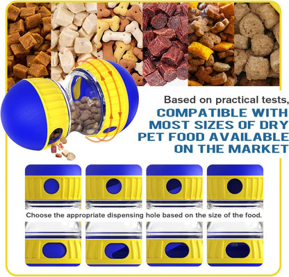 Dog Treat Dispensing Puzzle Toy Adjustable Food Dispenser Slow Feeder Puppy Enrichment Training